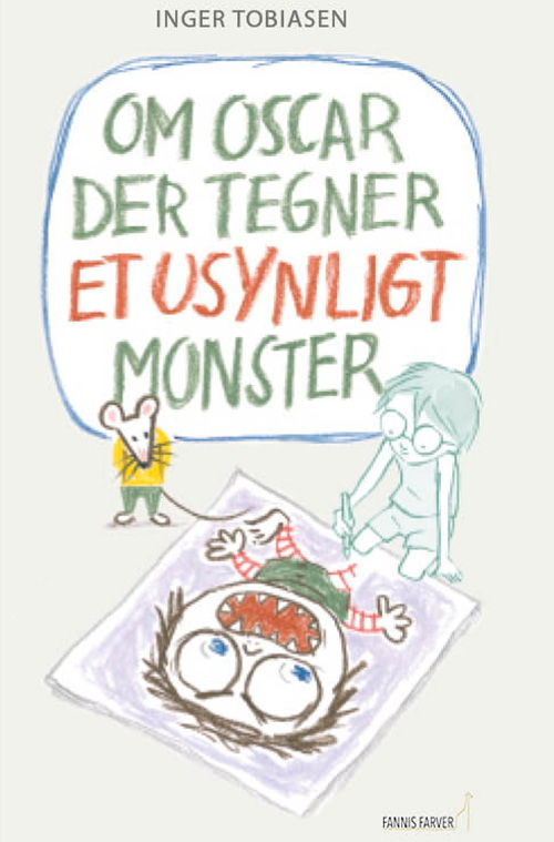 Cover for Inger Tobiasen · Om Oscar der tegner et usynligt monster (Hardcover Book) [1.º edición] (2023)