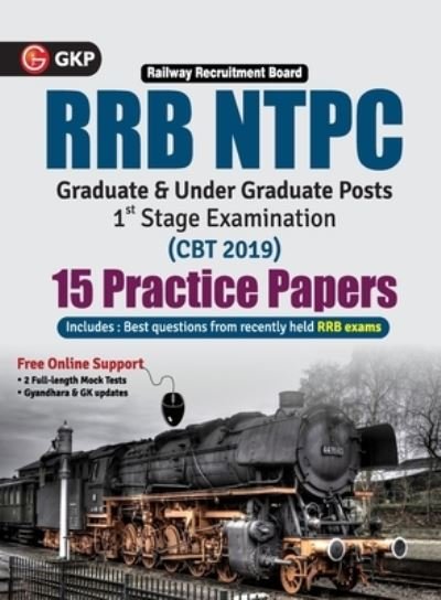 Rrb Ntpc 2019-20 15 Practice Papers (CBT 1st Stage) - Gkp - Books - G. K. Publications - 9789389310597 - August 30, 2019