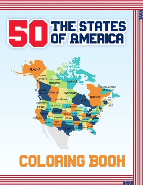 Cover for Atkins White Publication · 50 The States of America Coloring Book (Pocketbok) (2020)