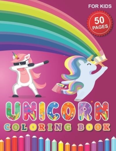 Cover for Barkoun Press · Unicorn Coloring Book for Kids (Paperback Book) (2020)