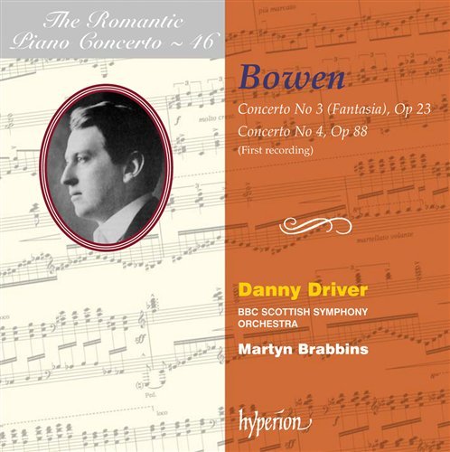 Bowen Piano Concertos - Danny Driver Martyn Brabbins - Musik - HYPERION - 0034571176598 - 17 november 2008