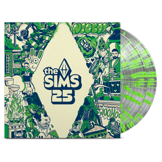 Cover for The Sims 25th Soundtrack (LP) [Clear with Neon Green Splatter edition] (2025)