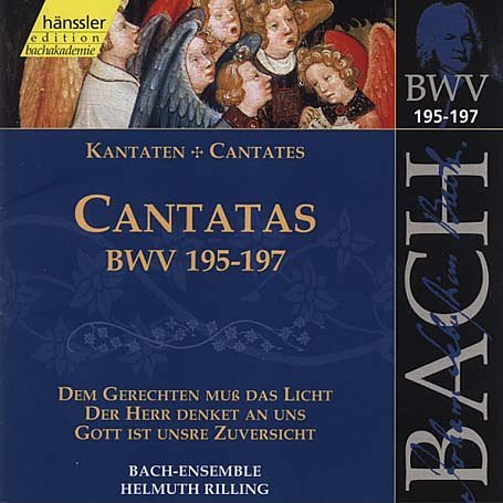 Cover for Bach-collegium / Rilling · BACH: Kantaten BWV 195-197 (CD) (2000)