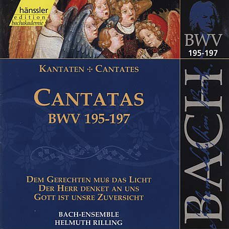 Cover for Helmuth Rilling Bach-Ensemble · J.S. Bach: Cantatas Bwv 195-197 (CD) (2000)