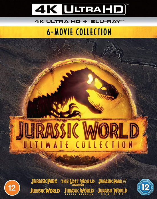 Cover for Jurassic Park 1-6 · Jurassic World (Ultimate Collection) (Blu-ray) (2022)