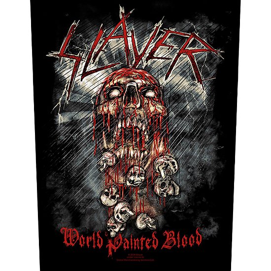 Cover for Slayer · Slayer Back Patch: World Painted Blood (MERCH) [Black edition] (2019)