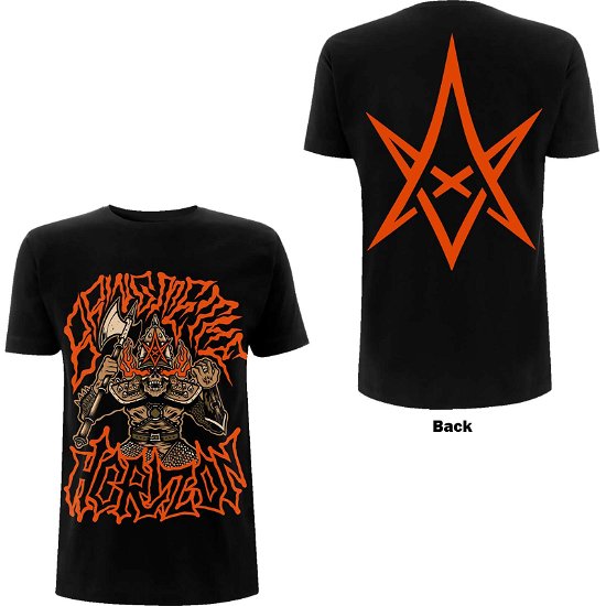 Bring Me The Horizon Unisex T-Shirt: Warrior (Back Print) - Bring Me The Horizon - Merchandise -  - 5056187758598 - 