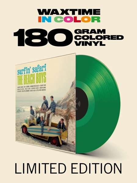 Cover for The Beach Boys · Surfin Safari (Limited Transparent Green Vinyl) (LP) [Standard edition] (2018)