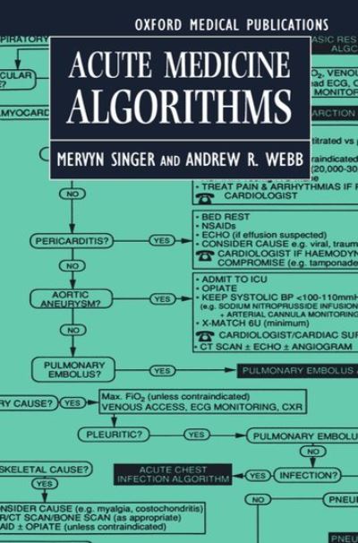 Cover for Singer · Acute Medicine Algorithms (Paperback Book) (1994)