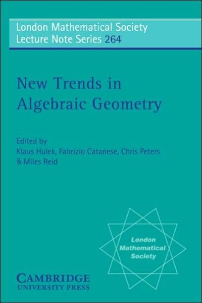 Cover for Euroconference on Algebraic Geometry · New Trends in Algebraic Geometry - London Mathematical Society Lecture Note Series (Pocketbok) (1999)