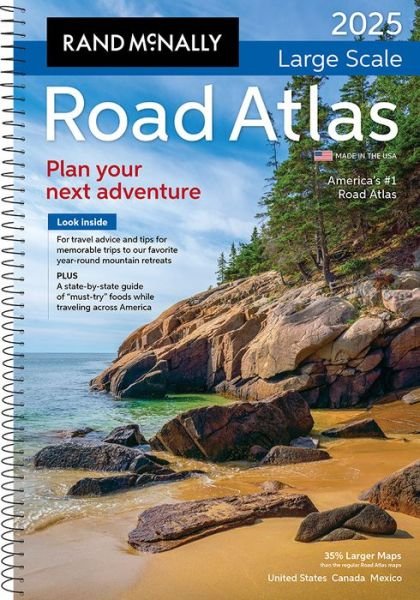 Cover for Rand McNally · Rand McNally 2025 Large Scale Road Atlas (Spiralbok) (2024)
