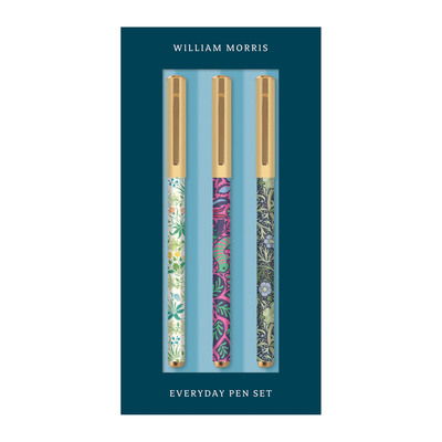 William Morris Everyday Pen Set - Galison - Merchandise - Galison - 9780735359598 - September 24, 2019