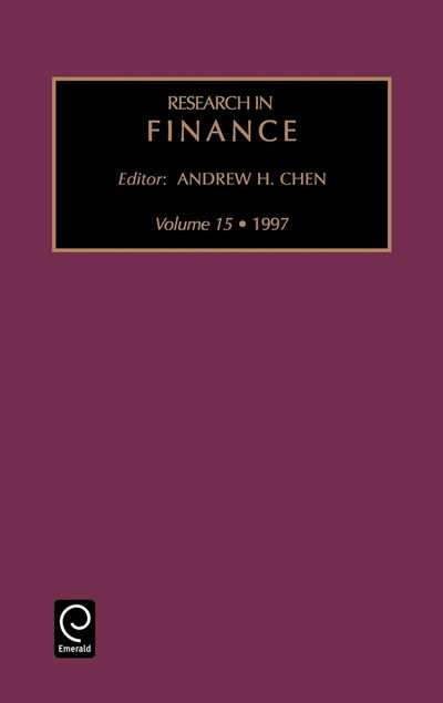 Cover for Andrew H. Chen · Research in Finance - Research in Finance (Hardcover Book) (1997)