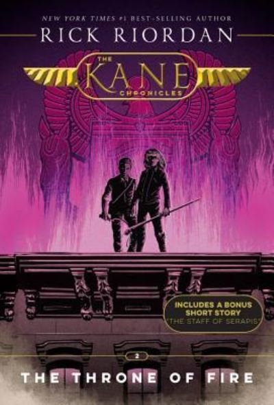 Cover for Rick Riordan · The Kane Chronicles, Book Two The Throne of Fire (The Kane Chronicles, Book Two) (Pocketbok) (2018)