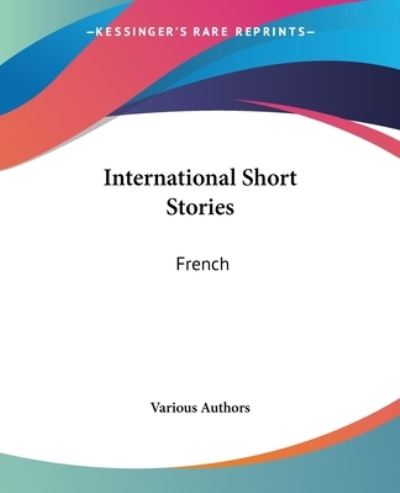 Cover for Various Authors · International Short Stories: French (Paperback Book) (2004)