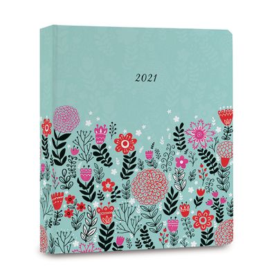 Cover for Dinara Mirtalipova · Folk Floral in Mint 2021 17month Monthly (Hardcover Book) (2020)