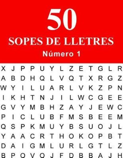 Cover for Passatemps En Catala · 50 Sopes de lletres - N. 1 (Pocketbok) (2016)