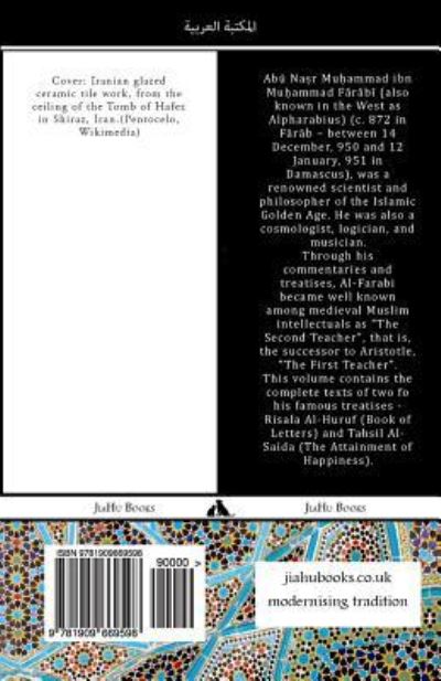 Cover for Abu Nasr Muhammad Ibn Muhamma Al-Farabi · Kitab Rilasa Al-Huruf - Kitab Tahsil Al-Saida (Paperback Book) (2013)