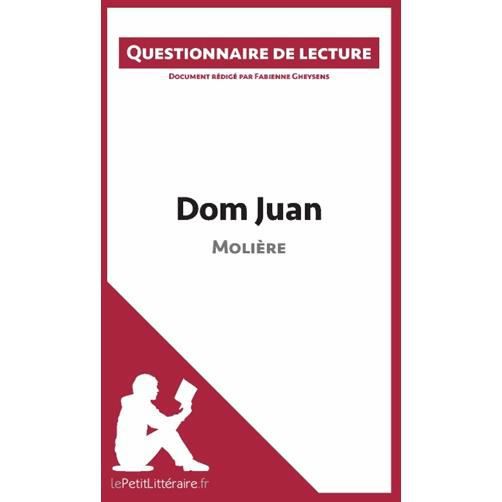 Cover for Fabienne Gheysens · Dom Juan de Molière (Questionnaire de lecture) (Paperback Book) (2015)