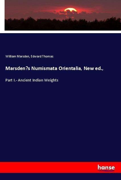 Cover for Marsden · Marsden's Numismata Orientalia, (Book)