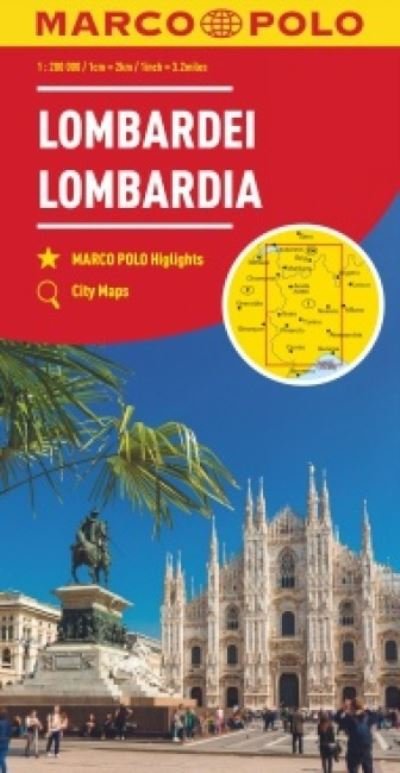 Cover for Marco Polo · Lombardy Marco Polo Map (North Italian Lakes) (Kort) (2024)