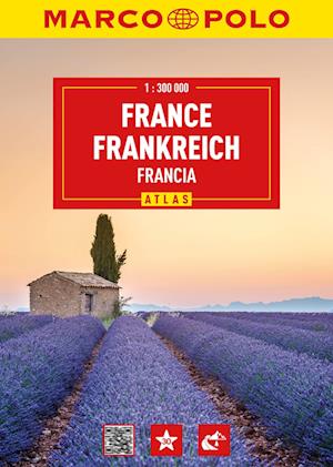 Cover for MARCO POLO Reiseatlas Frankreich 1:300.000 (Book) (2024)