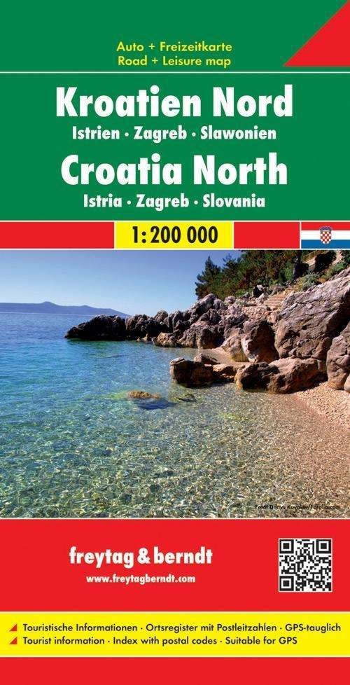 Cover for Freytag &amp; berndt · Croatia North - Istria - Zagreb - Slavonia Road Map 1:200 000 (Map) (2017)
