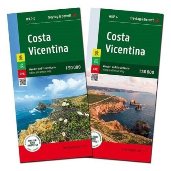 Cover for Costa Vicentina Hiking and Leisure Map 1:50,000 (Map) [New edition] (2023)
