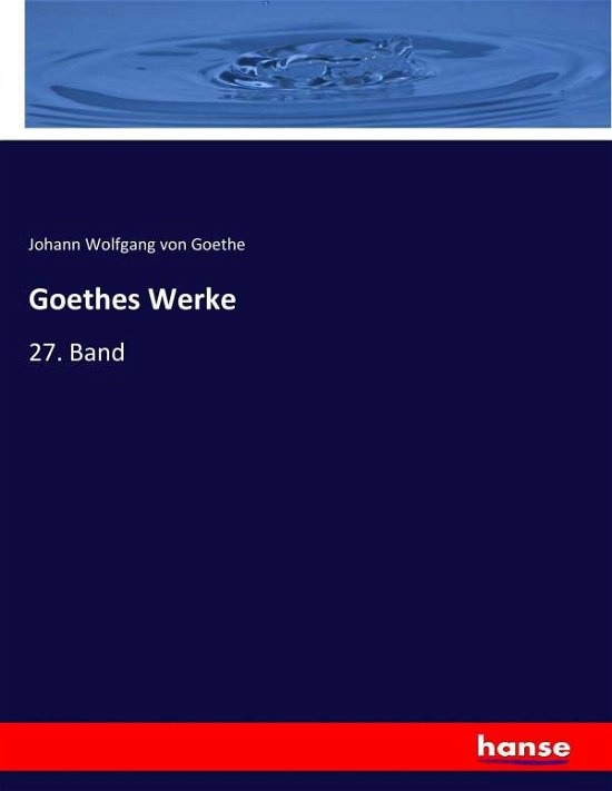 Cover for Goethe · Goethes Werke (Book) (2017)