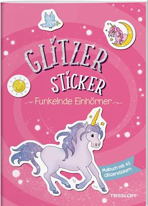 Cover for Corina Beurenmeister · Glitzer-Sticker Malbuch. Funkelnde Einhörner (Book) (2023)