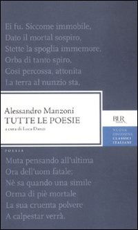 Cover for Alessandro Manzoni · Tutte Le Poesie (Book)