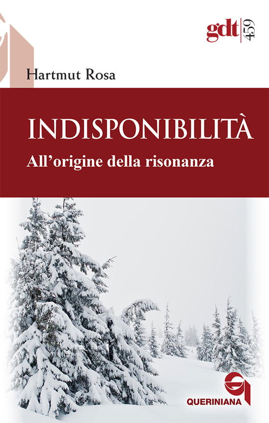 Cover for Hartmut Rosa · Indisponibilita. All'origine Della Risonanza (Book)