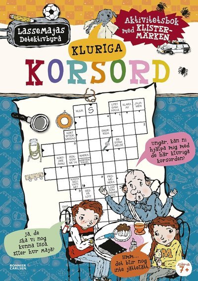 Cover for Martin Widmark · LasseMajas Detektivbyrå: Kluriga korsord : aktivitetsbok med klistermärken (Bok) (2019)