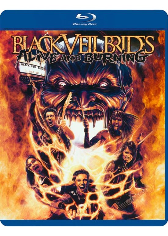 Cover for Black Veil Brides · Black Veil Brides-Alive &amp; Burning -Brdvd- (DVD) (2015)
