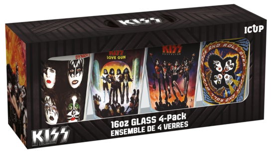 Kiss · Kiss Pint Glass 4 Pack (Trinkglas)