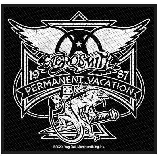 Aerosmith Woven Patch: Permanent Vacation (Retail Pack) (Standard) - Aerosmith - Merchandise -  - 5056365708599 - 