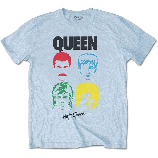 Cover for Queen · Queen Unisex T-Shirt: Hot Space Album (T-shirt) [size S] [Blue - Unisex edition]