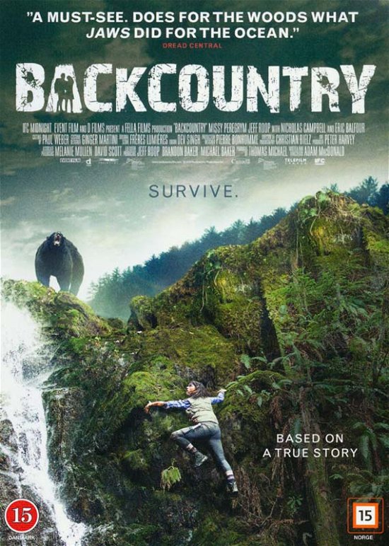 Cover for Missy Peregrym / Eric Balfour / Nicholas Campbell · Backcountry (DVD) (2015)