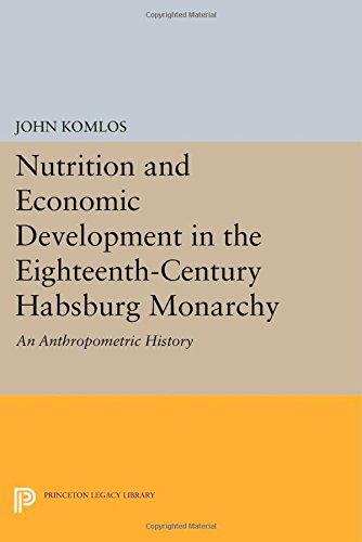 Cover for John Komlos · Nutrition and Economic Development in the Eighteenth-Century Habsburg Monarchy: An Anthropometric History - Princeton Legacy Library (Pocketbok) (2014)