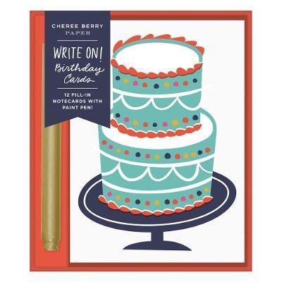 Cover for Galison · Cheree Berry Birthday Write-on Cards (Flashcards) (2017)