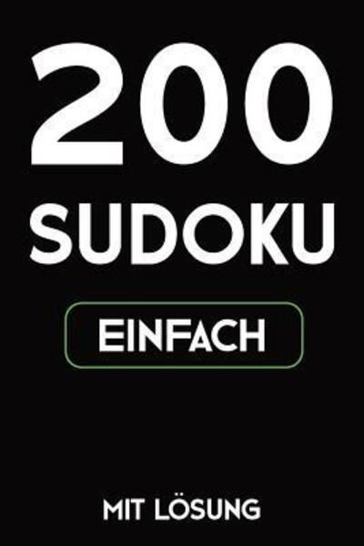 Cover for Tewebook Sudoku · 200 Sudoku einfach mit Loesung (Paperback Book) (2019)