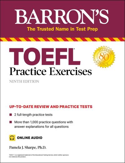 Cover for Pamela J. Sharpe · TOEFL Practice Exercises (Book) (2020)