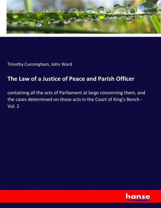 Cover for Cunningham · The Law of a Justice of Peac (Bog) (2017)