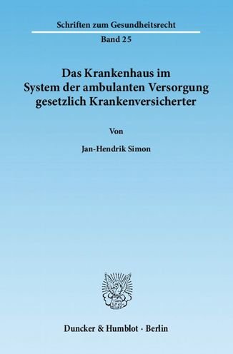 Cover for Simon · Das Krankenhaus im System der amb (Buch) (2012)