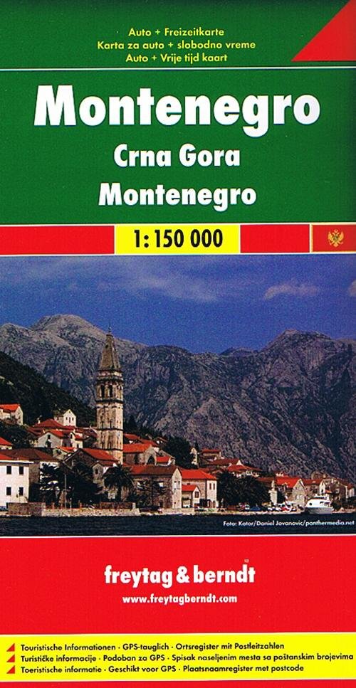 Cover for Freytag &amp; Berndt · Montenegro Road Map 1:150 000 (Map) (2018)