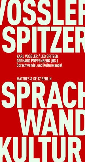 Cover for Gerhard Poppenberg · Sprachwandel und Kulturwandel (Book) (2022)