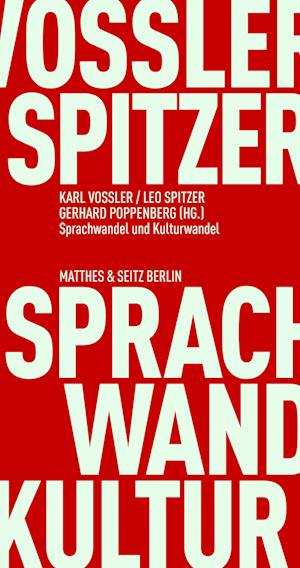 Sprachwandel und Kulturwandel - Gerhard Poppenberg - Books - Matthes & Seitz Berlin - 9783751805599 - October 13, 2022