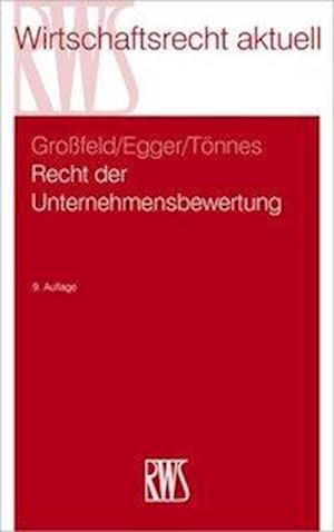 Cover for Egger · Recht der Unternehmensbewertun (Book)