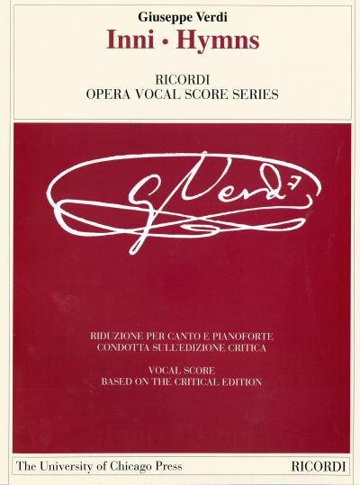 Cover for Giuseppe Verdi · Hymns / Inni (Book) (2010)