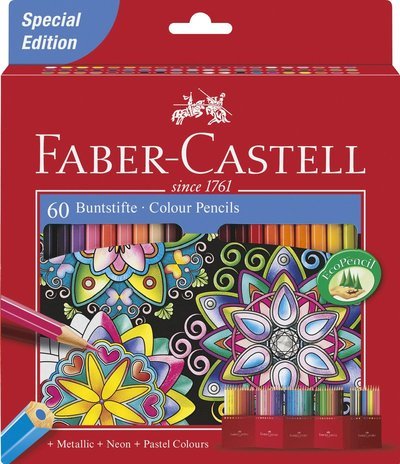 60 FABER-CASTELL  Buntstifte farbsortiert - 60 Faber - Spel - Faber-Castell - 4005401112600 - 13 mei 2020